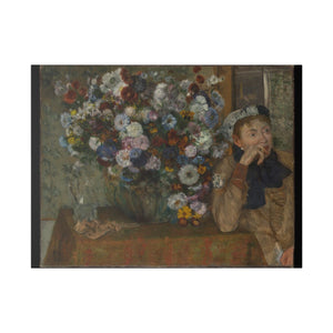 A Woman Seated beside a Vase of Flowers (Madame Paul Valpinçon?) 2