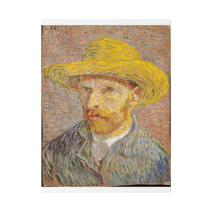 Self-Portrait with a Straw Hat - Vincent van Gogh 2