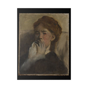 Young Woman with Her Hand over Her Mouth 2